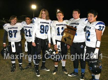 Thumbnail 1 in Windward vs. Excelsior (CIF SS 8-Man D1 Final) photogallery.