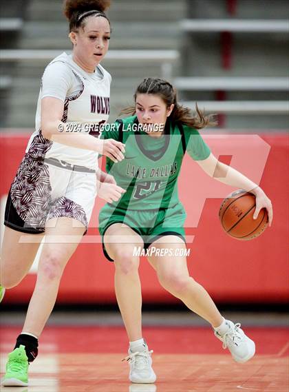 Thumbnail 3 in Lake Dallas vs Mansfield Timberview (UIL 5A Bi-Basketball District) photogallery.