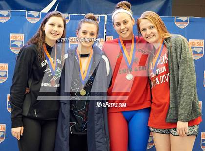 Thumbnail 1 in NCHSAA 4A State Swim Championship (Finals) photogallery.