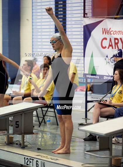 Thumbnail 2 in NCHSAA 4A State Swim Championship (Finals) photogallery.