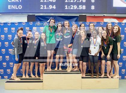 Thumbnail 1 in NCHSAA 4A State Swim Championship (Finals) photogallery.