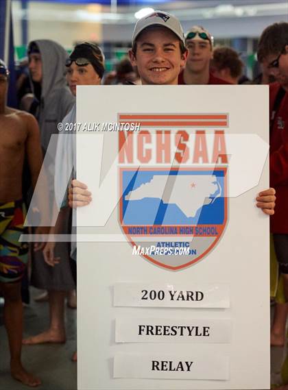 Thumbnail 2 in NCHSAA 4A State Swim Championship (Finals) photogallery.