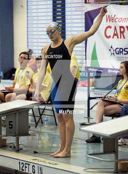 Thumbnail 3 in NCHSAA 4A State Swim Championship (Finals) photogallery.