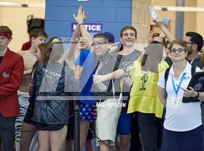 Thumbnail 1 in NCHSAA 4A State Swim Championship (Finals) photogallery.