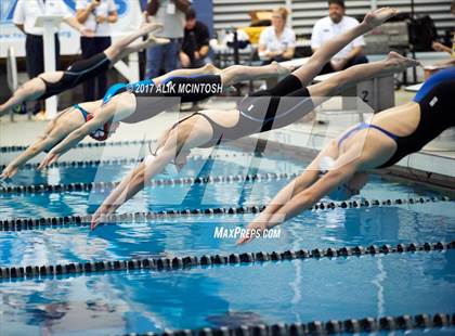 Thumbnail 1 in NCHSAA 4A State Swim Championship (Finals) photogallery.