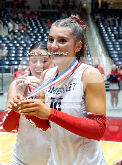 Thumbnail 3 in Wimberley vs. Randall (UIL 4A Volleyball Division II Final Medal Ceremony) photogallery.