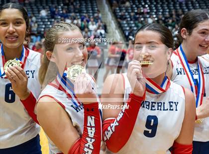 Thumbnail 3 in Wimberley vs. Randall (UIL 4A Volleyball Division II Final Medal Ceremony) photogallery.