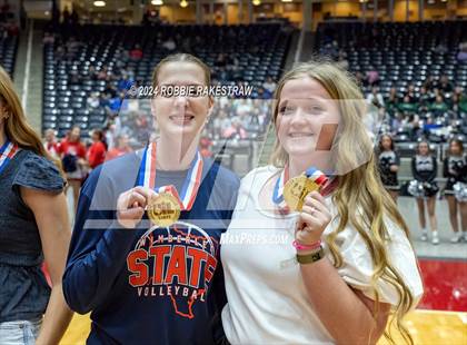 Thumbnail 3 in Wimberley vs. Randall (UIL 4A Volleyball Division II Final Medal Ceremony) photogallery.
