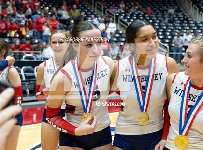 Thumbnail 3 in Wimberley vs. Randall (UIL 4A Volleyball Division II Final Medal Ceremony) photogallery.