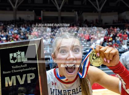 Thumbnail 2 in Wimberley vs. Randall (UIL 4A Volleyball Division II Final Medal Ceremony) photogallery.