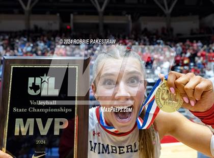 Thumbnail 3 in Wimberley vs. Randall (UIL 4A Volleyball Division II Final Medal Ceremony) photogallery.