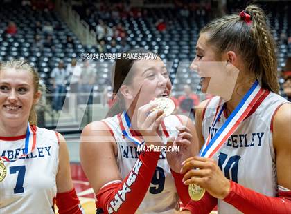 Thumbnail 3 in Wimberley vs. Randall (UIL 4A Volleyball Division II Final Medal Ceremony) photogallery.