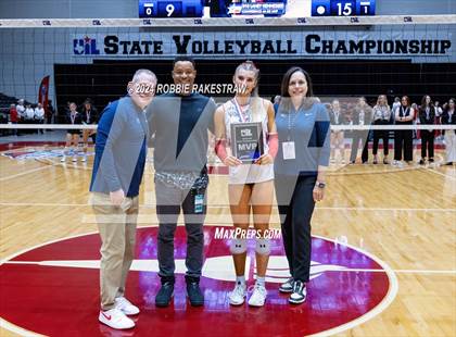 Thumbnail 3 in Wimberley vs. Randall (UIL 4A Volleyball Division II Final Medal Ceremony) photogallery.