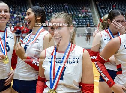 Thumbnail 3 in Wimberley vs. Randall (UIL 4A Volleyball Division II Final Medal Ceremony) photogallery.