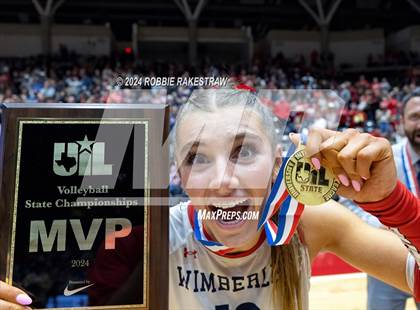 Thumbnail 1 in Wimberley vs. Randall (UIL 4A Volleyball Division II Final Medal Ceremony) photogallery.