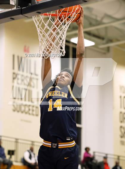 Thumbnail 1 in Norcross vs. Wheeler (Nike Elite HS Showcase GA) photogallery.