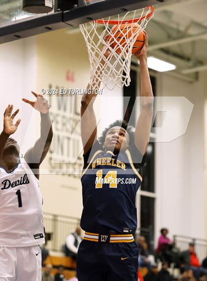 Thumbnail 3 in Norcross vs. Wheeler (Nike Elite HS Showcase GA) photogallery.