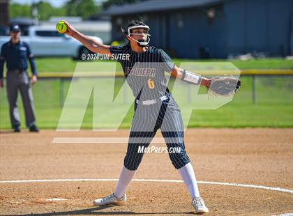 Thumbnail 2 in St. Joseph Catholic vs Brazos Christian photogallery.