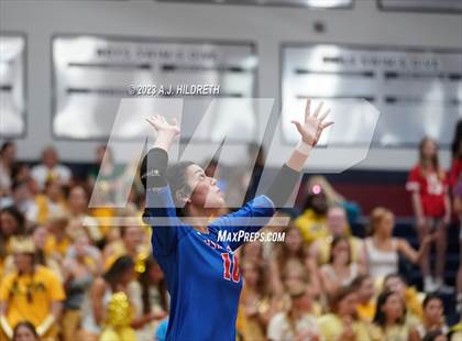 Thumbnail 1 in St. Teresa's Academy vs Bishop Miege (St James Volleyball Slam) photogallery.