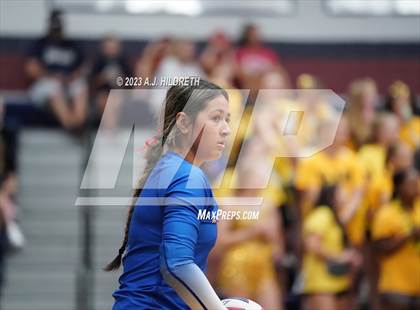 Thumbnail 1 in St. Teresa's Academy vs Bishop Miege (St James Volleyball Slam) photogallery.