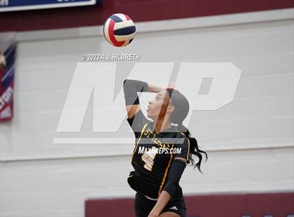 Thumbnail 3 in St. Teresa's Academy vs Bishop Miege (St James Volleyball Slam) photogallery.