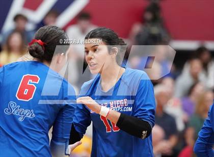 Thumbnail 1 in St. Teresa's Academy vs Bishop Miege (St James Volleyball Slam) photogallery.