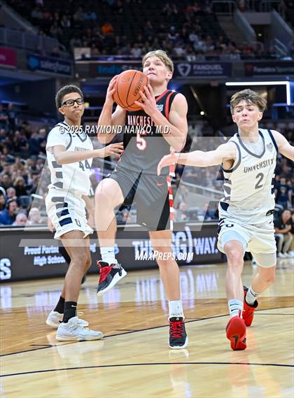 Thumbnail 2 in University vs. Manchester (IHSAA 2A State Championship) photogallery.