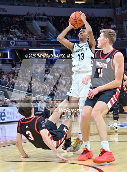 Thumbnail 1 in University vs. Manchester (IHSAA 2A State Championship) photogallery.