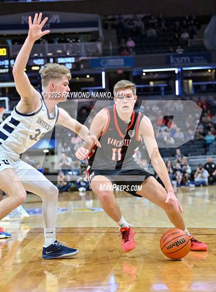Thumbnail 3 in University vs. Manchester (IHSAA 2A State Championship) photogallery.