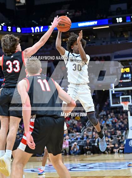 Thumbnail 3 in University vs. Manchester (IHSAA 2A State Championship) photogallery.