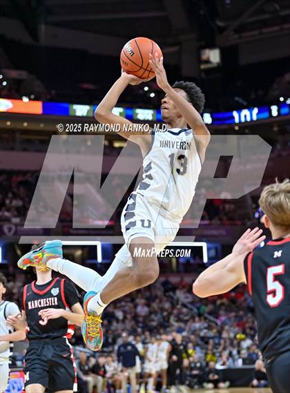 Thumbnail 1 in University vs. Manchester (IHSAA 2A State Championship) photogallery.