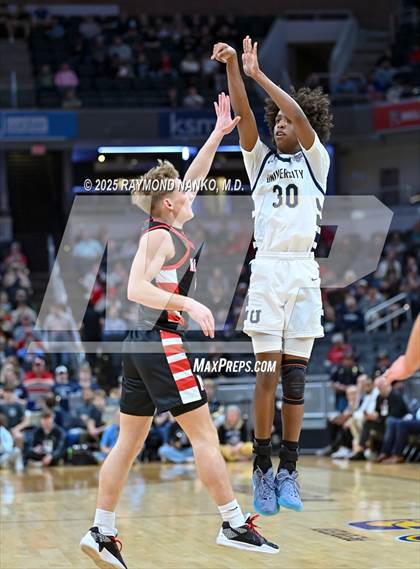 Thumbnail 3 in University vs. Manchester (IHSAA 2A State Championship) photogallery.