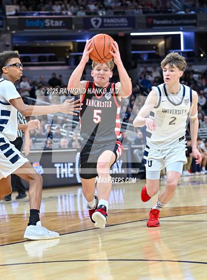 Thumbnail 2 in University vs. Manchester (IHSAA 2A State Championship) photogallery.