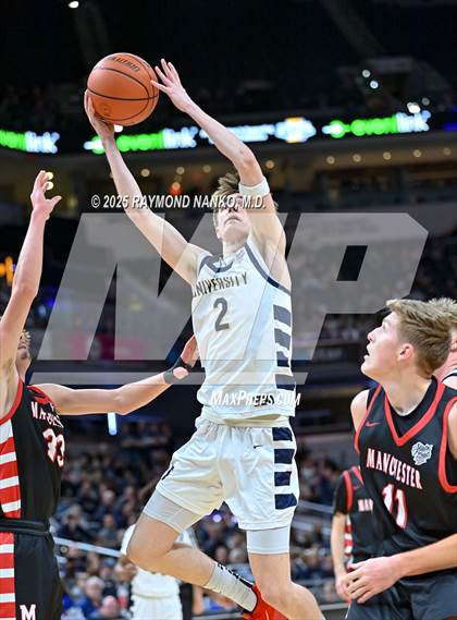 Thumbnail 2 in University vs. Manchester (IHSAA 2A State Championship) photogallery.