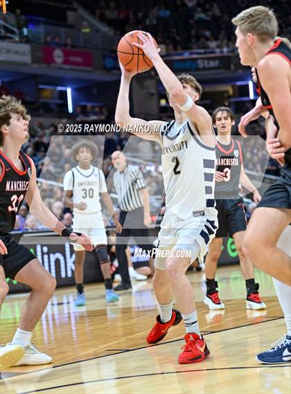 Thumbnail 2 in University vs. Manchester (IHSAA 2A State Championship) photogallery.