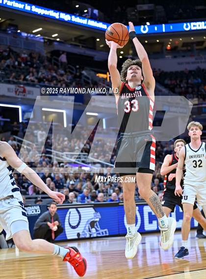 Thumbnail 1 in University vs. Manchester (IHSAA 2A State Championship) photogallery.