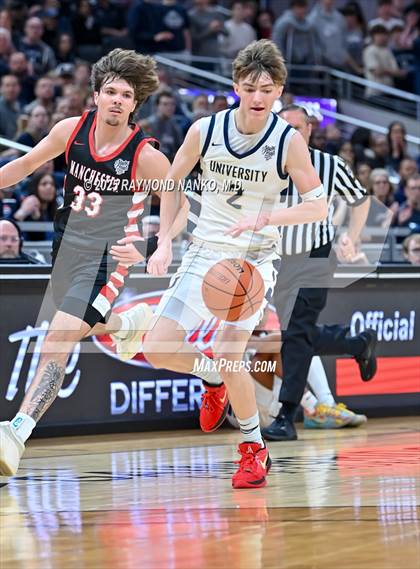 Thumbnail 3 in University vs. Manchester (IHSAA 2A State Championship) photogallery.