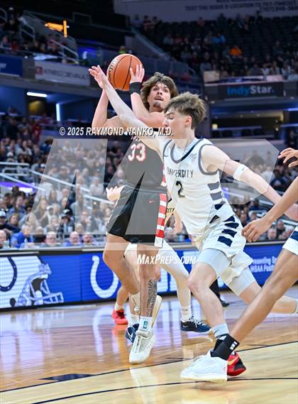 Thumbnail 2 in University vs. Manchester (IHSAA 2A State Championship) photogallery.