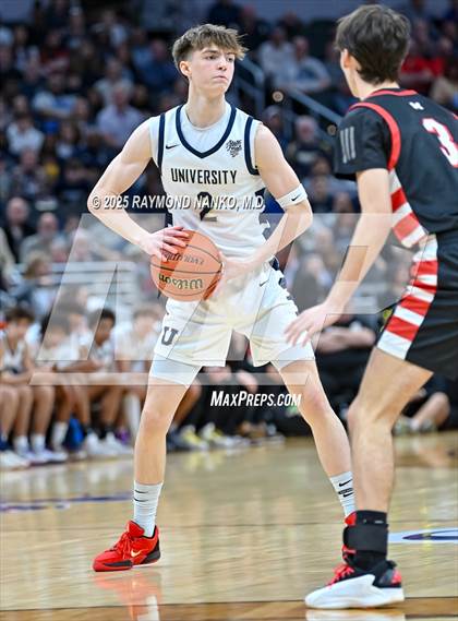 Thumbnail 2 in University vs. Manchester (IHSAA 2A State Championship) photogallery.