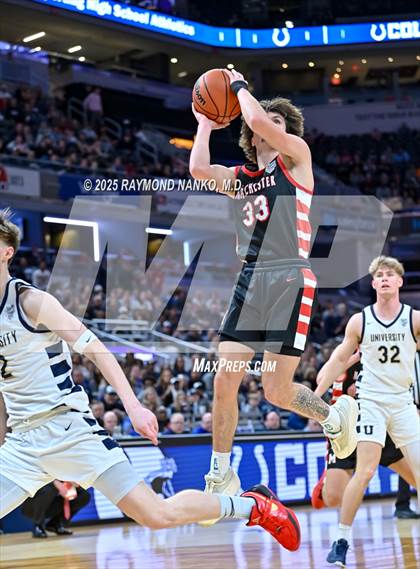 Thumbnail 3 in University vs. Manchester (IHSAA 2A State Championship) photogallery.