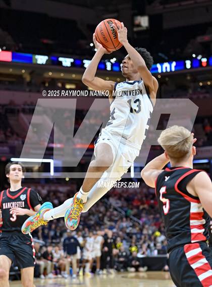 Thumbnail 3 in University vs. Manchester (IHSAA 2A State Championship) photogallery.