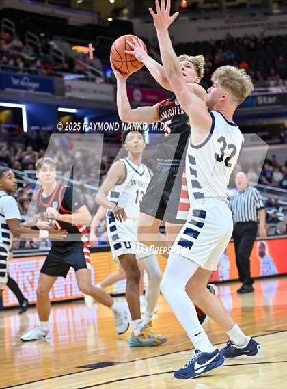 Thumbnail 3 in University vs. Manchester (IHSAA 2A State Championship) photogallery.