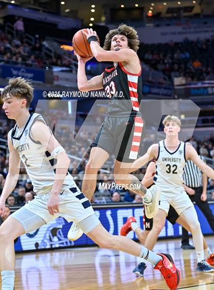 Thumbnail 2 in University vs. Manchester (IHSAA 2A State Championship) photogallery.