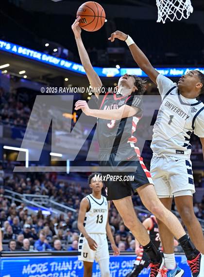 Thumbnail 2 in University vs. Manchester (IHSAA 2A State Championship) photogallery.