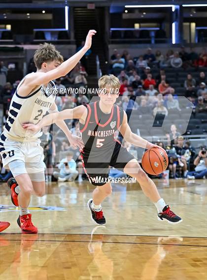 Thumbnail 1 in University vs. Manchester (IHSAA 2A State Championship) photogallery.