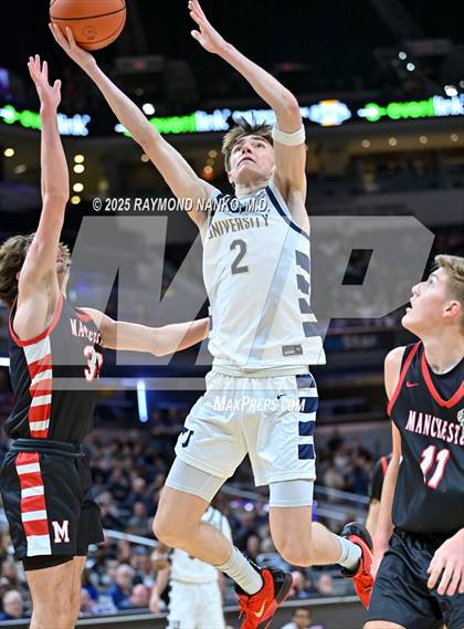 Thumbnail 3 in University vs. Manchester (IHSAA 2A State Championship) photogallery.