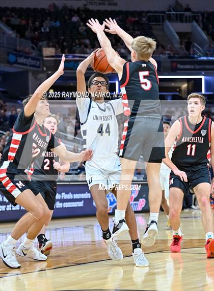 Thumbnail 1 in University vs. Manchester (IHSAA 2A State Championship) photogallery.