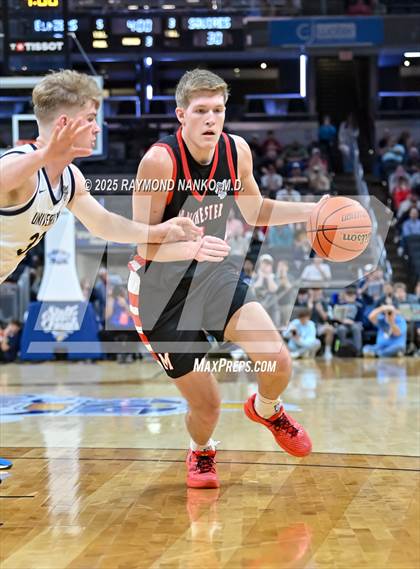 Thumbnail 2 in University vs. Manchester (IHSAA 2A State Championship) photogallery.