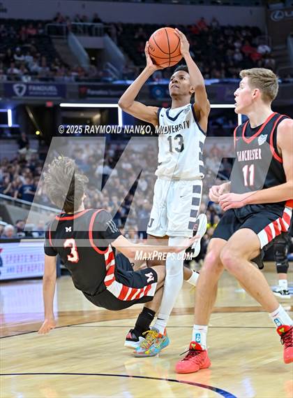 Thumbnail 3 in University vs. Manchester (IHSAA 2A State Championship) photogallery.