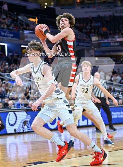 Thumbnail 1 in University vs. Manchester (IHSAA 2A State Championship) photogallery.
